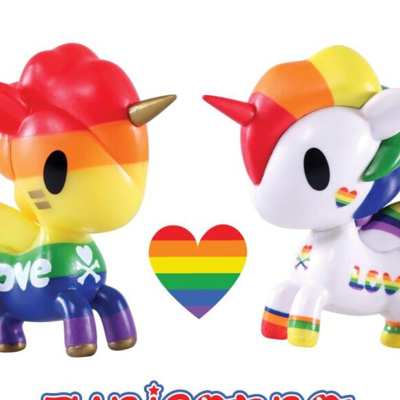 tokidoki Other - Tokidoki Unicorno Pride Love Exclusive 2 Pack Rainbow Unicorn 2017 New Sealed